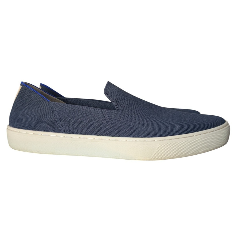 Rothys Navy Blue The Original Slip On Sneaker Size 11 Womens Knit Washable